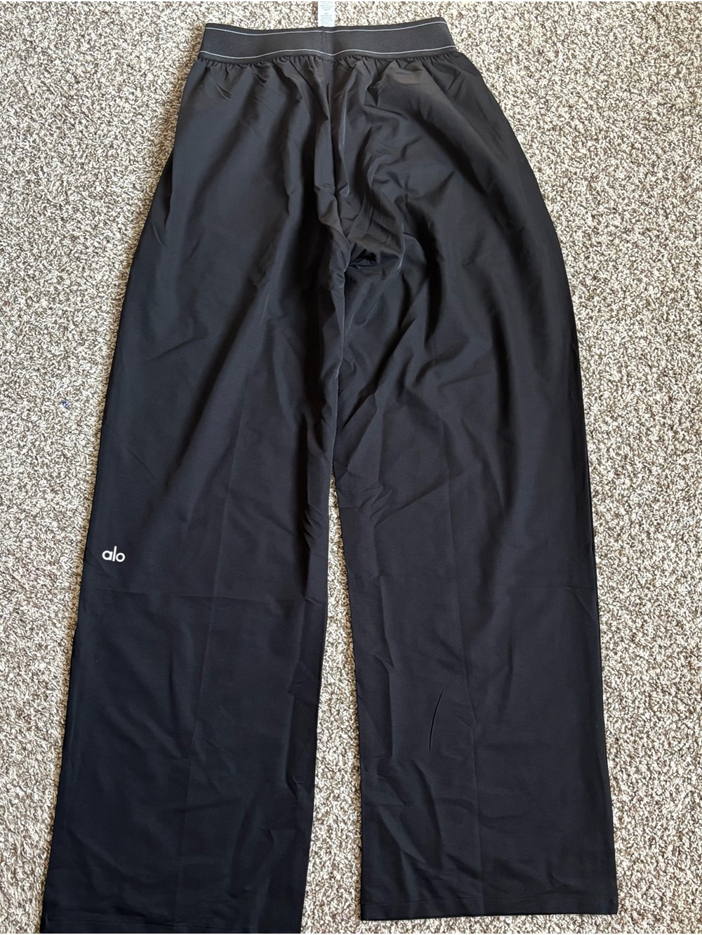 Black Wide-Leg Track Pants